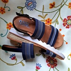 Skechers Bobs Desert Kiss Hi-Tea Time Women's Sandal Navy